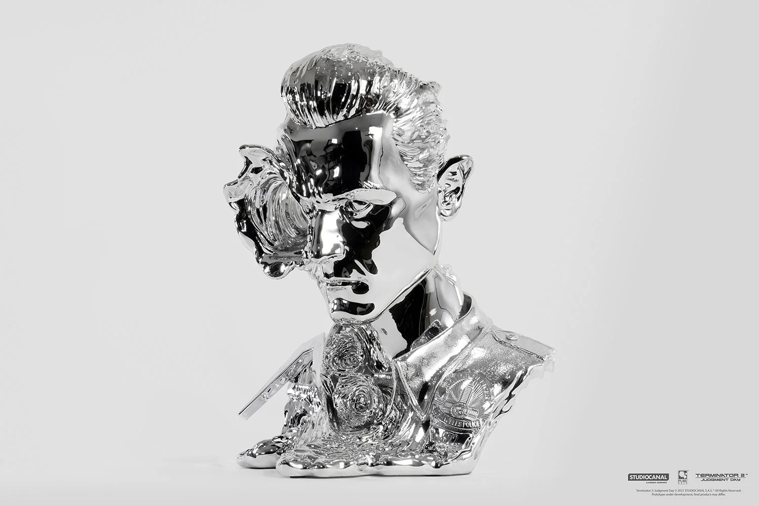 T-1000 Terminator 2 Liquid metal 1:1 Scale Art Mask Figurka 44cm - Image 3