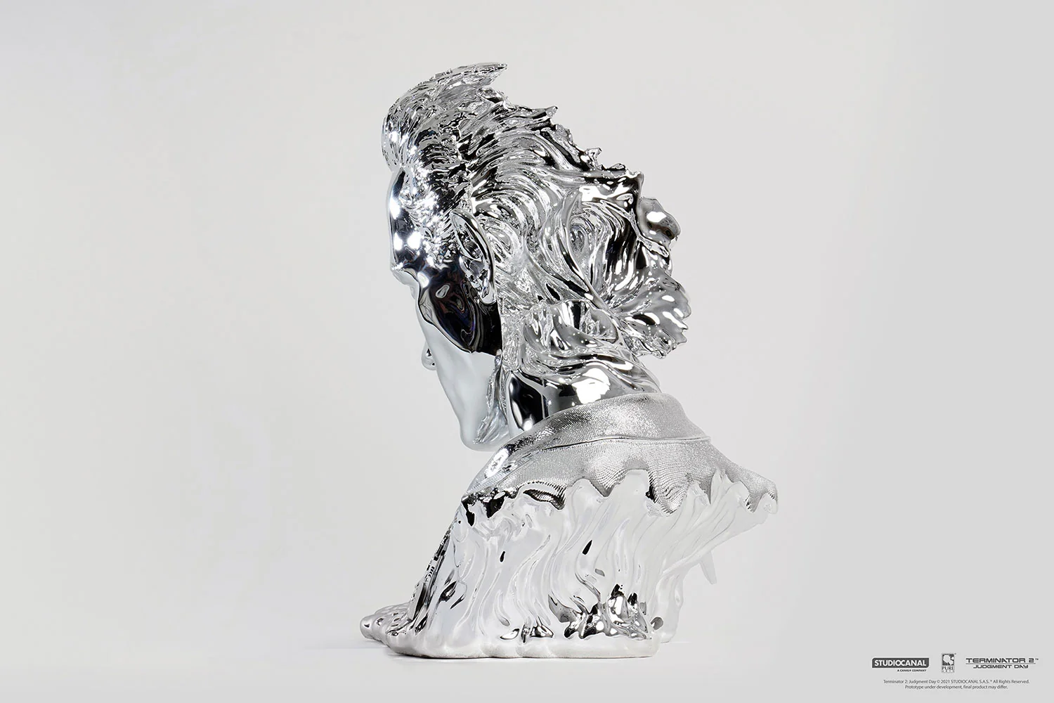 T-1000 Terminator 2 Liquid metal 1:1 Scale Art Mask Figurka 44cm - Image 5