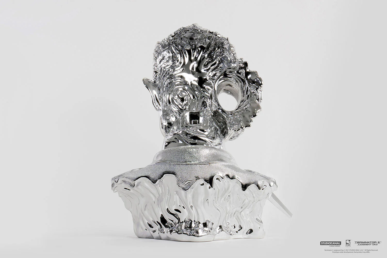 T-1000 Terminator 2 Liquid metal 1:1 Scale Art Mask Figurka 44cm - Image 6