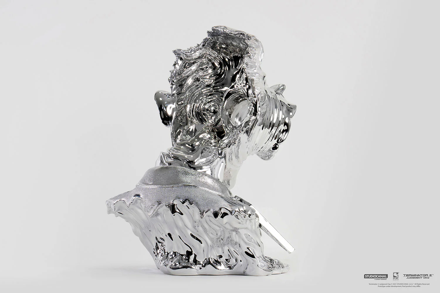 T-1000 Terminator 2 Liquid metal 1:1 Scale Art Mask Figurka 44cm - Image 7