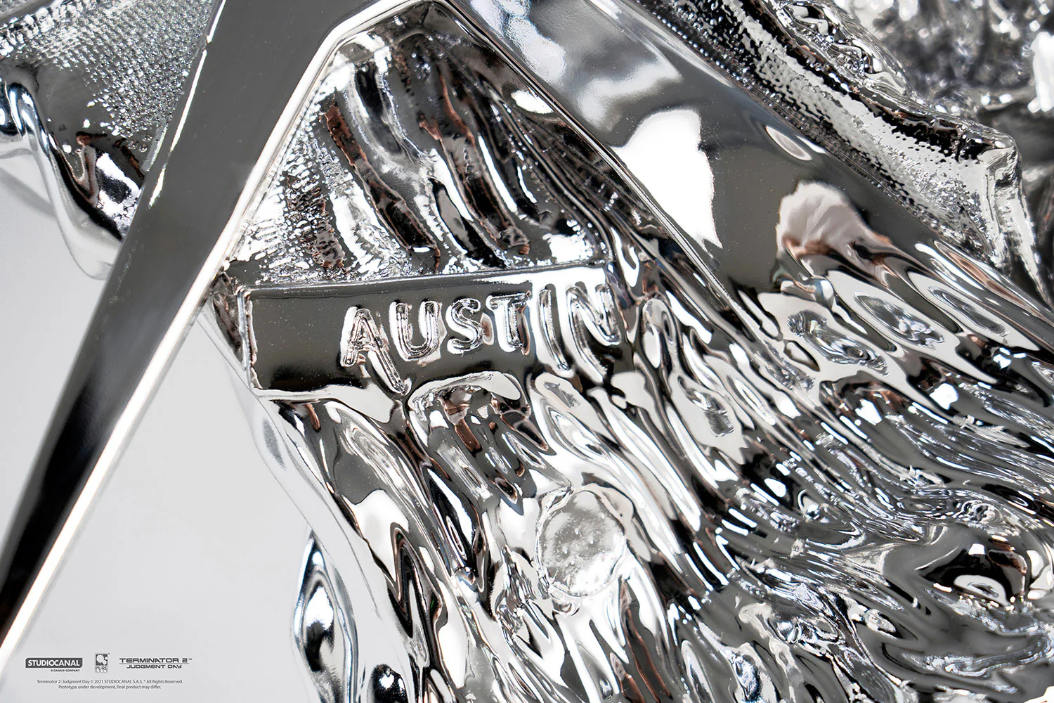 T-1000 Terminator 2 Liquid metal 1:1 Scale Art Mask Figurka 44cm - Image 9