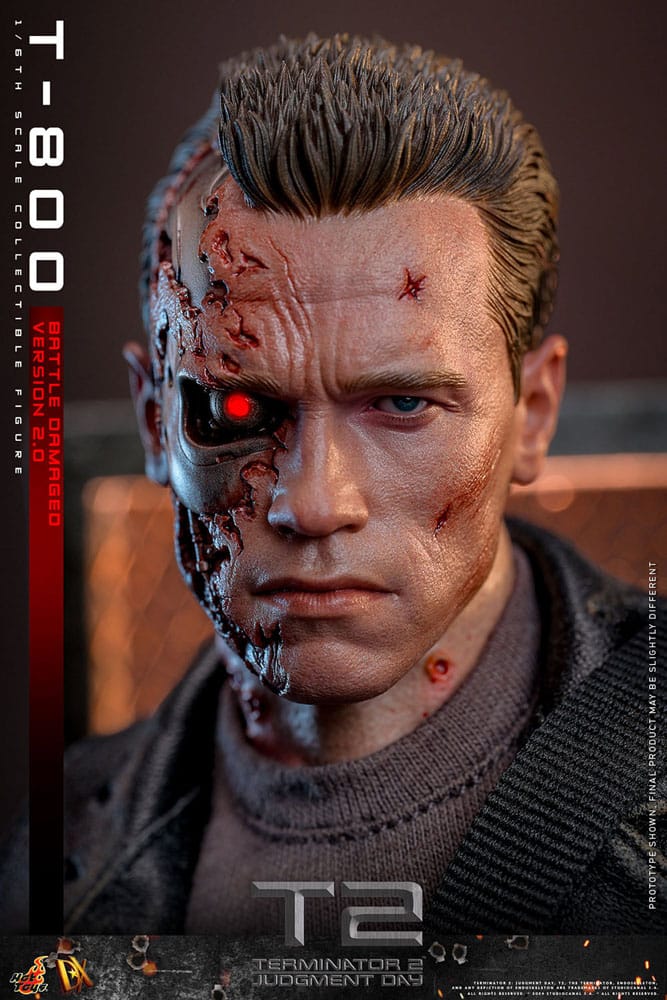 T-800 Battle Damaged Version 2.0 Terminator 2 Movie Masterpiece 1/6 Figurka 32 cm - Image 14