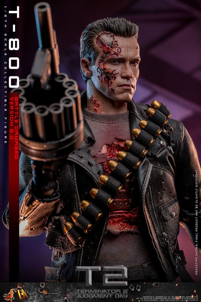 T-800 Battle Damaged Version 2.0 Terminator 2 Movie Masterpiece 1/6 Figurka 32 cm - Image 4