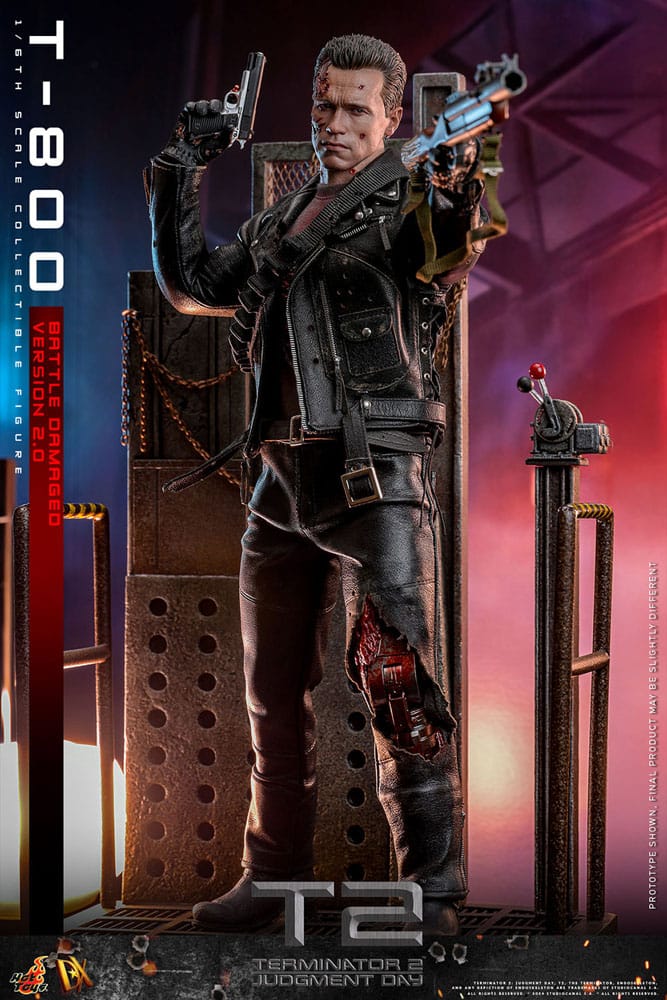 T-800 Battle Damaged Version 2.0 Terminator 2 Movie Masterpiece 1/6 Figurka 32 cm - Image 5