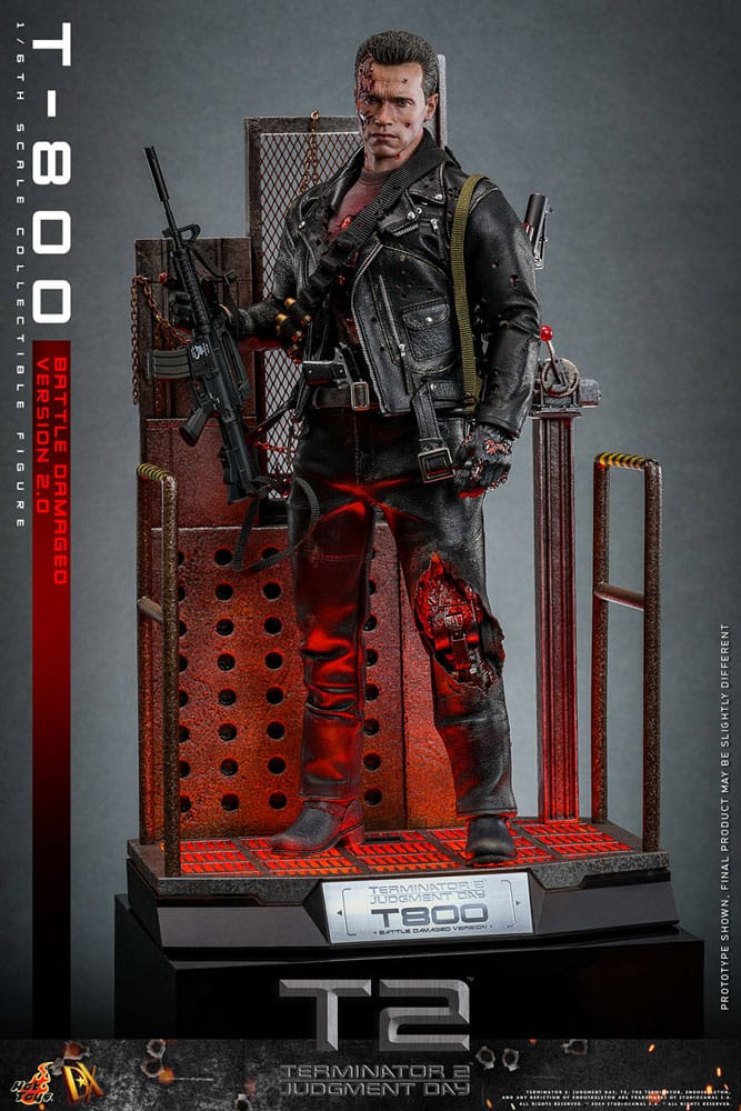 T-800 Battle Damaged Version 2.0 Terminator 2 Movie Masterpiece 1/6 Figurka 32 cm - Image 8