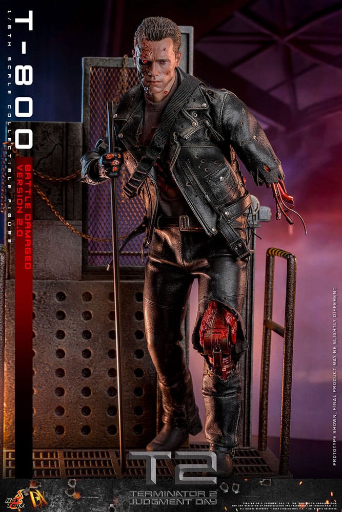 T-800 Battle Damaged Version 2.0 Terminator 2 Movie Masterpiece 1/6 Figurka 32 cm - Image 9