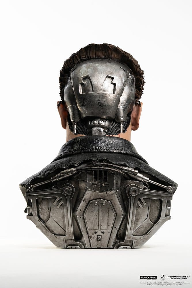 T-800 Model 101 Battle Damaged Art Mask Terminator 2 1/1 Figurka 47 cm - Image 5