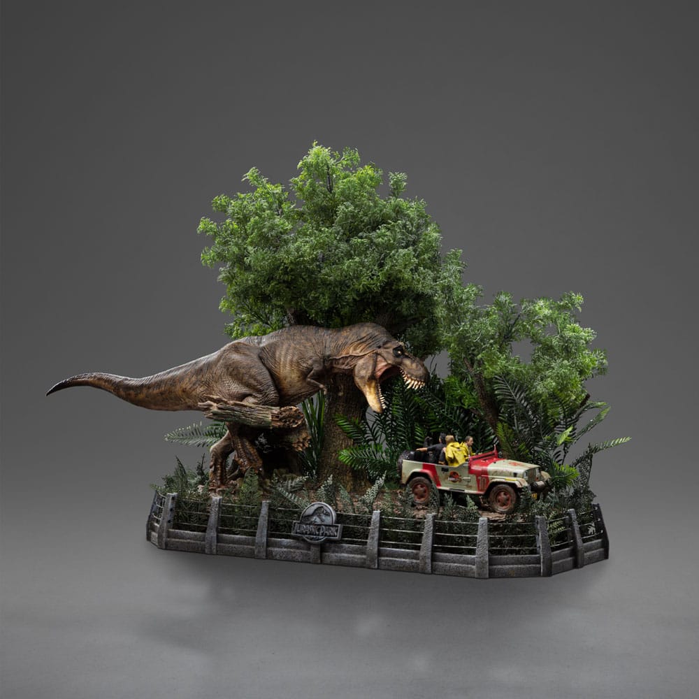 T-Rex Chase Jurassic Park Demi Art Scale 1/20 Figurka 30 cm - Image 14
