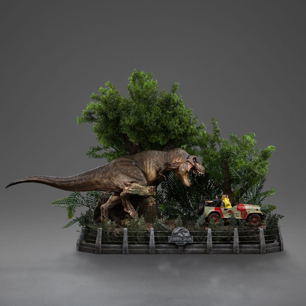 T-Rex Chase Jurassic Park Demi Art Scale 1/20 Figurka 30 cm - Image 16