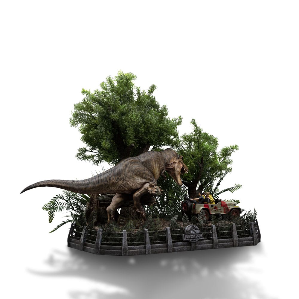 T-Rex Chase Jurassic Park Demi Art Scale 1/20 Figurka 30 cm - Image 3