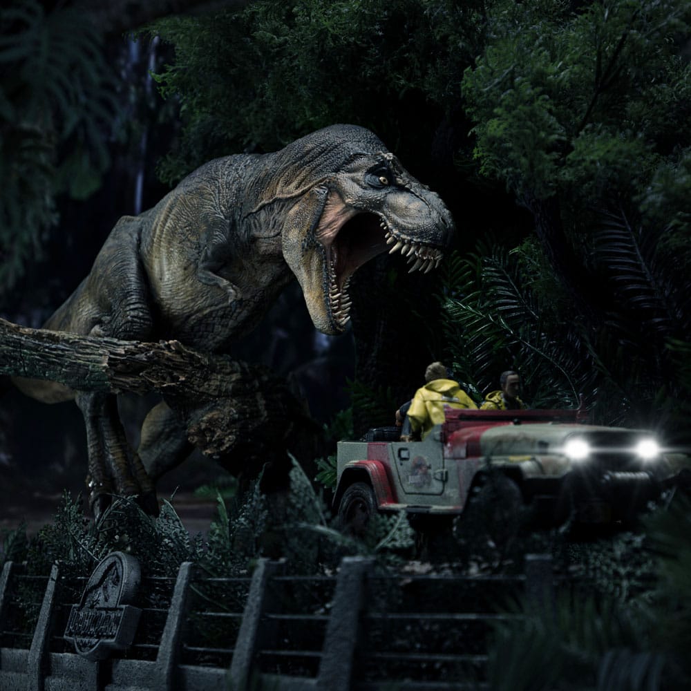 T-Rex Chase Jurassic Park Demi Art Scale 1/20 Figurka 30 cm - Image 5
