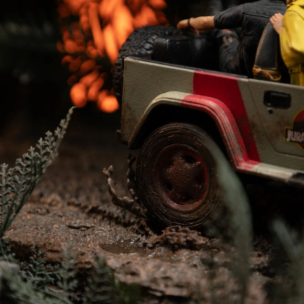 T-Rex Chase Jurassic Park Demi Art Scale 1/20 Figurka 30 cm - Image 9
