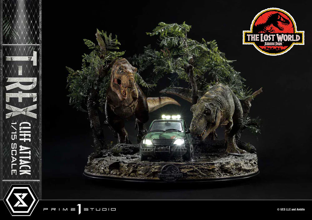 T-Rex Cliff Attack Jurassic World: The Lost World 1/15 Figurka 53 cm