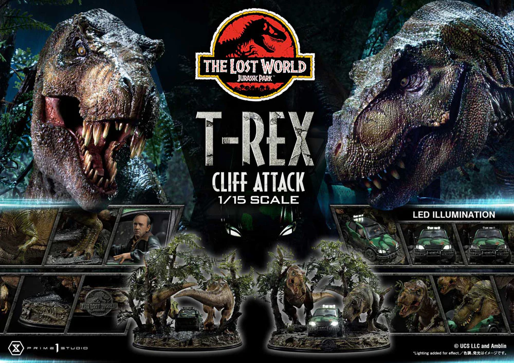 T-Rex Cliff Attack Jurassic World: The Lost World 1/15 Figurka 53 cm - Image 2