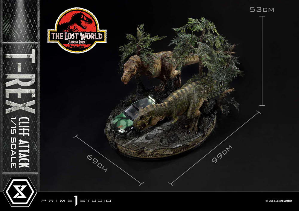 T-Rex Cliff Attack Jurassic World: The Lost World 1/15 Figurka 53 cm - Image 4