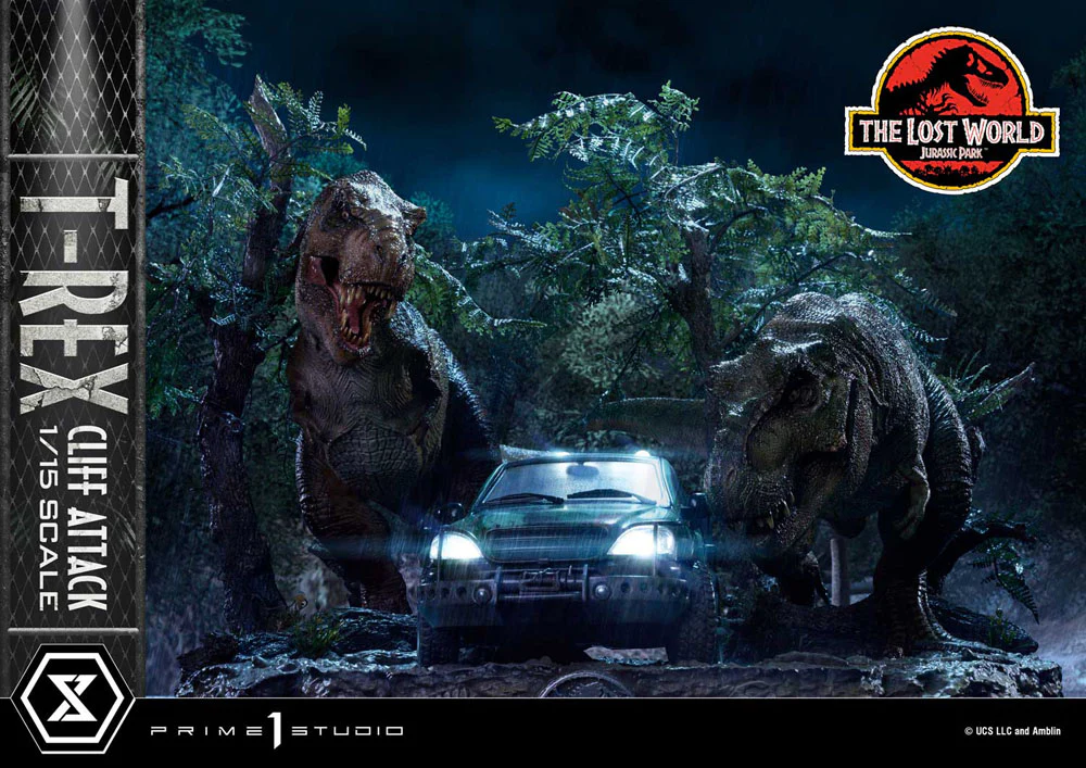 T-Rex Cliff Attack Jurassic World: The Lost World 1/15 Figurka 53 cm - Image 5