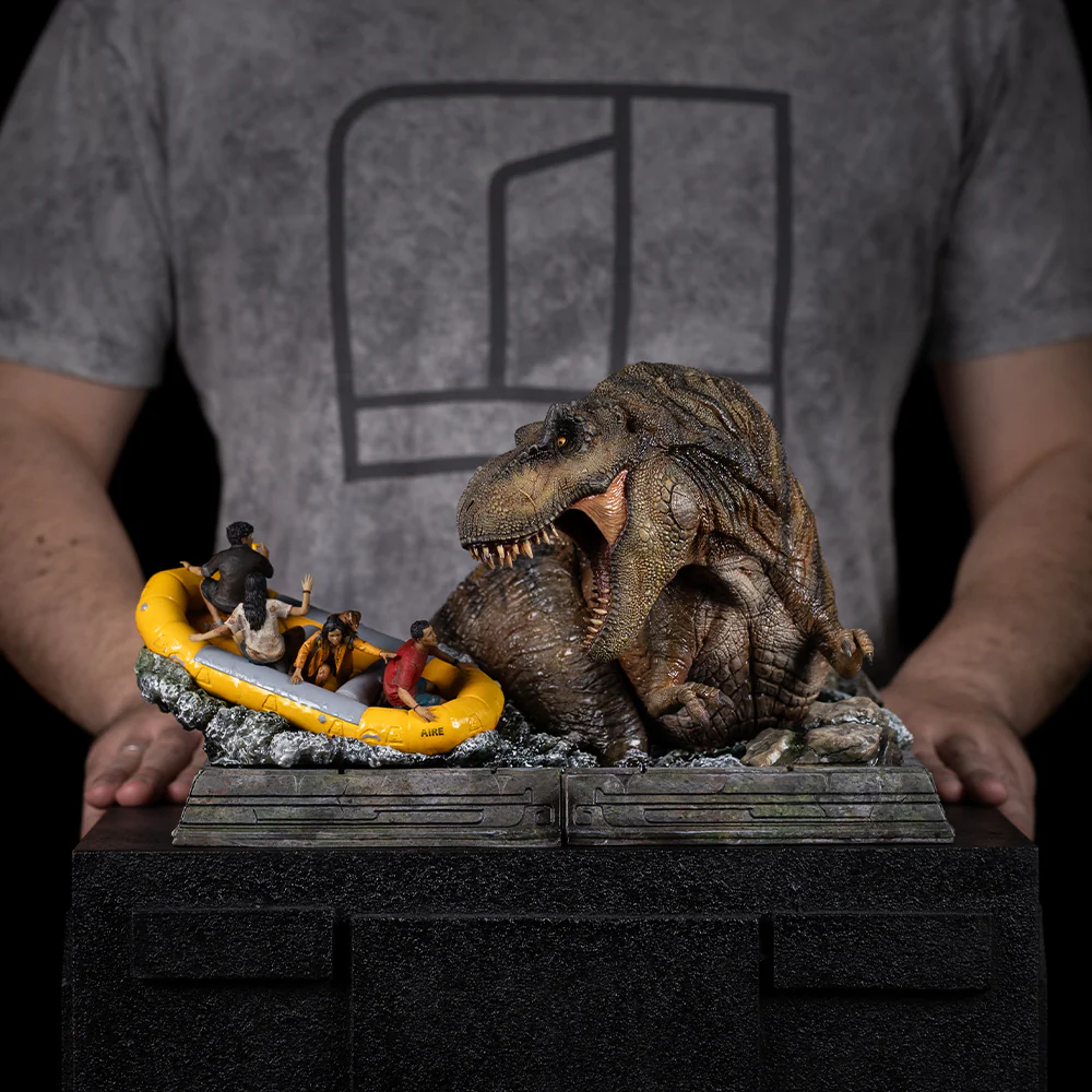 T-Rex River Attack Jurassic World: Rebirth Demi Art Scale 1/20 Figurka 22 cm - Image 7