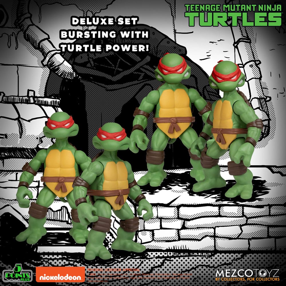 Teenage Mutant Ninja Turtles Deluxe Set Figurki 8 cm - Image 3