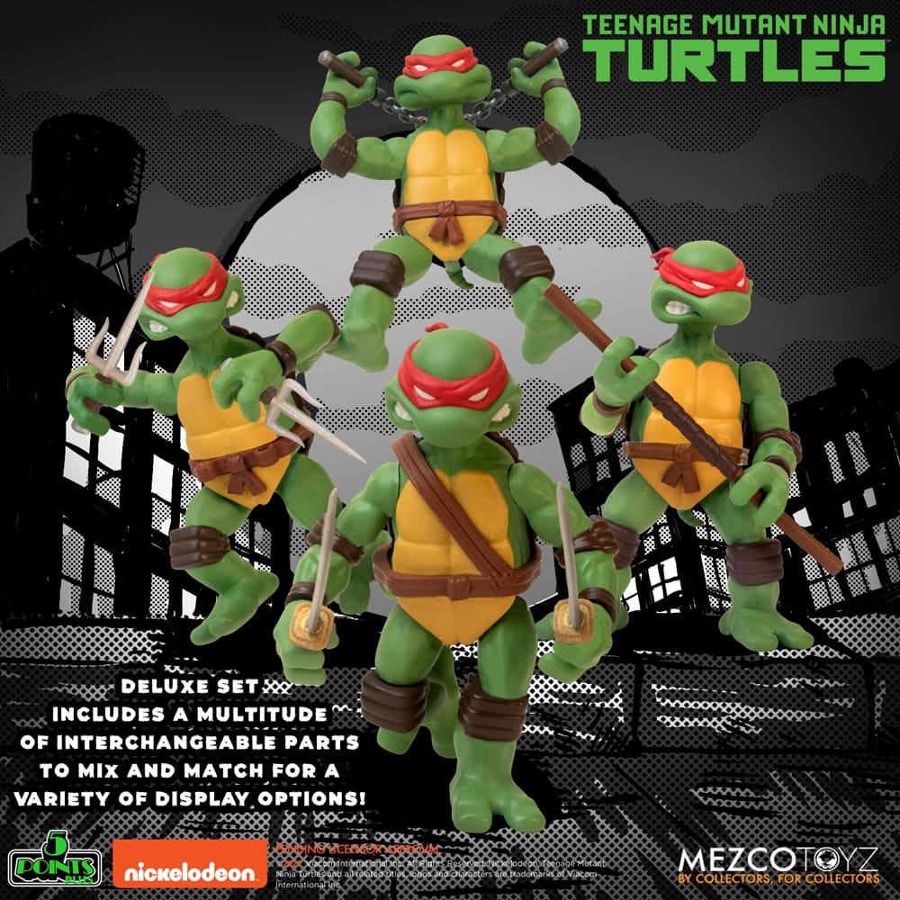 Teenage Mutant Ninja Turtles Deluxe Set Figurki 8 cm - Image 6