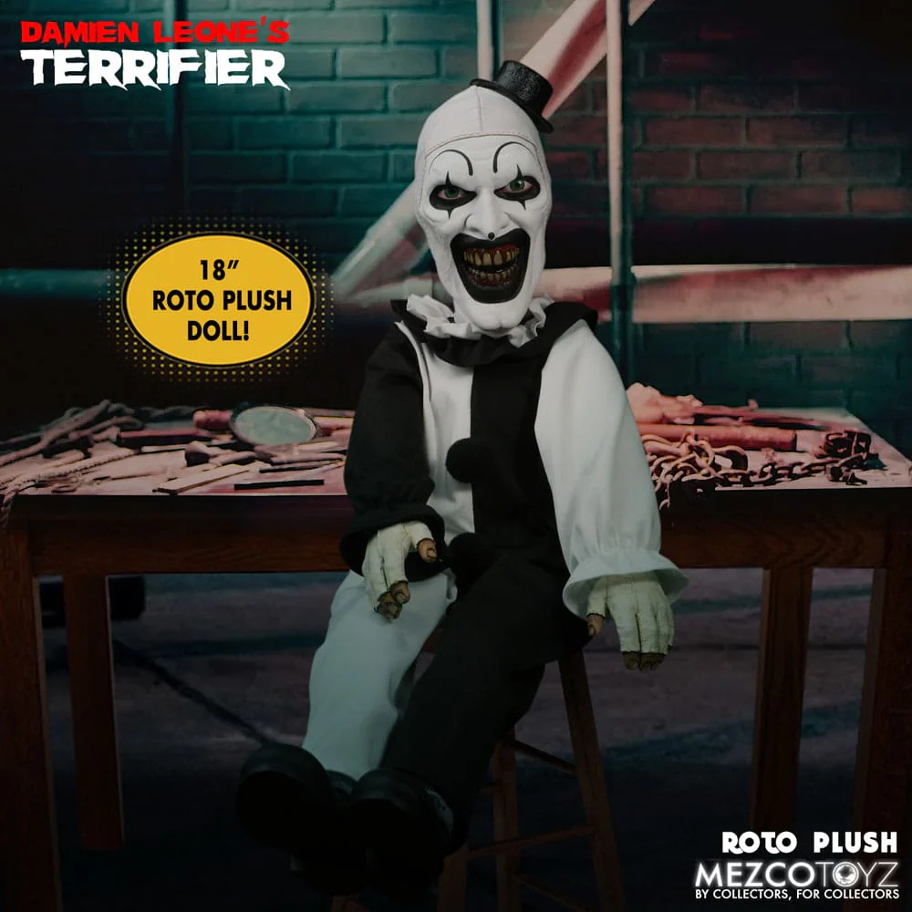 Terrifier Roto Plush Art the Clown Figurka Pluszak 46 cm - Image 6