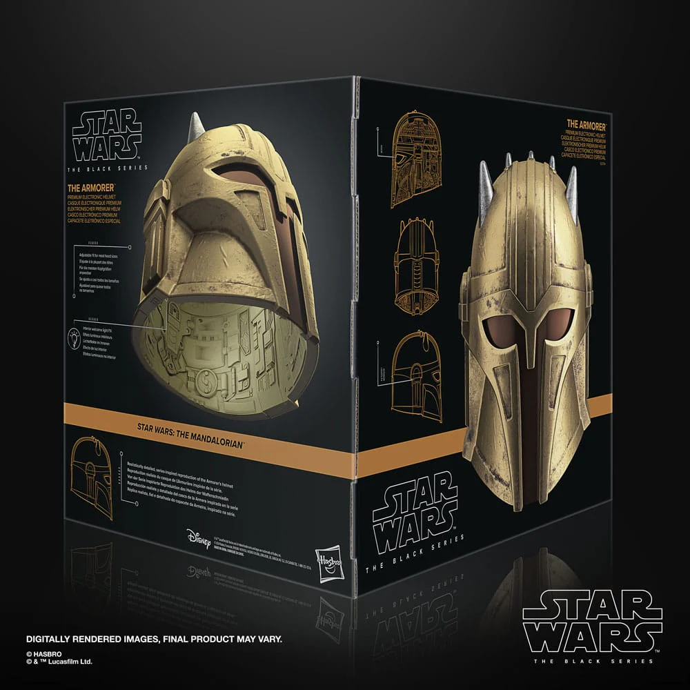The Armorer Star Wars: The Mandalorian Black Series Electronic Helmet Replika - Image 6
