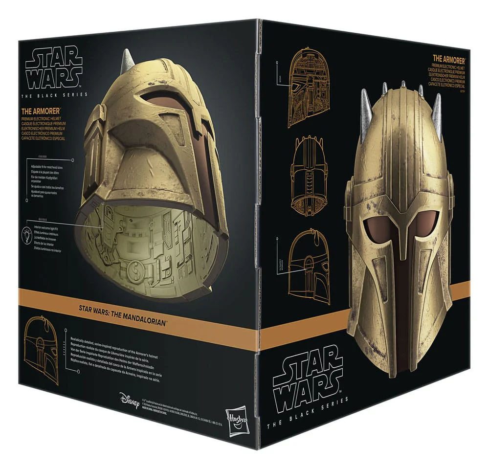 The Armorer Star Wars: The Mandalorian Black Series Electronic Helmet Replika - Image 7