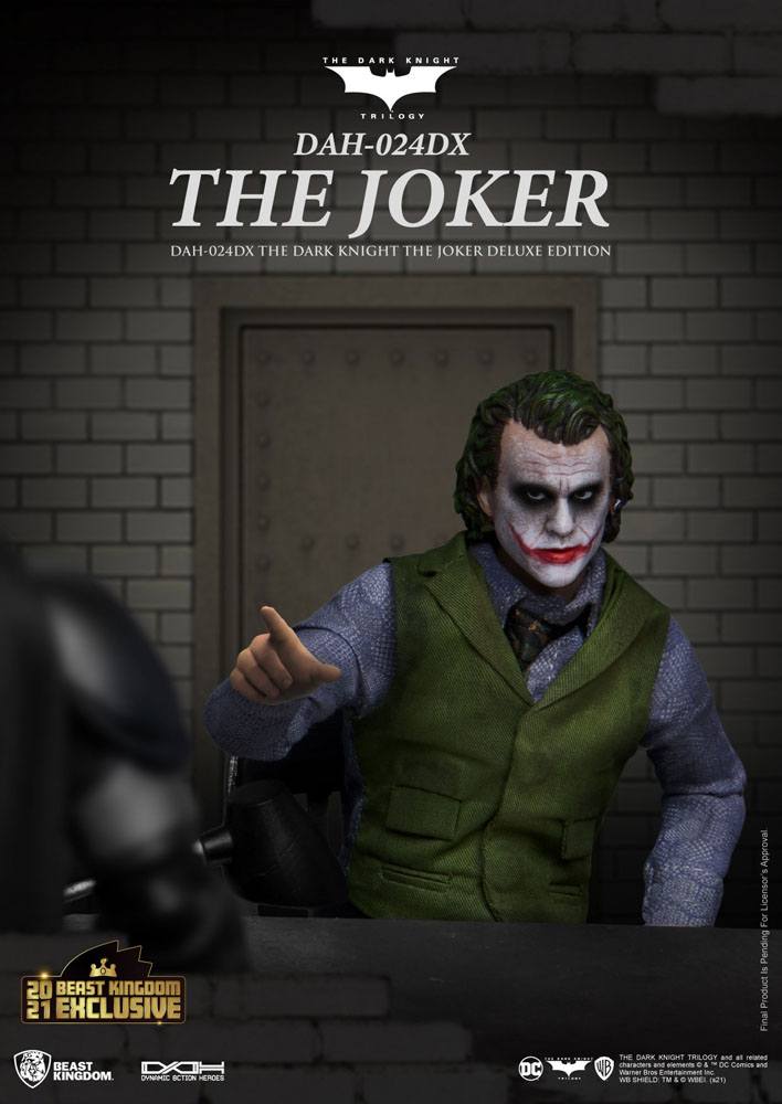 The Joker DC Batman The Dark Knight Dynamic 8ction Heroes Deluxe Version 1/9 Figurki 21 cm - Image 2