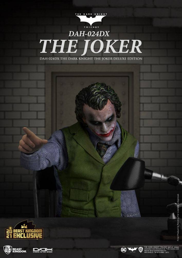 The Joker DC Batman The Dark Knight Dynamic 8ction Heroes Deluxe Version 1/9 Figurki 21 cm - Image 3