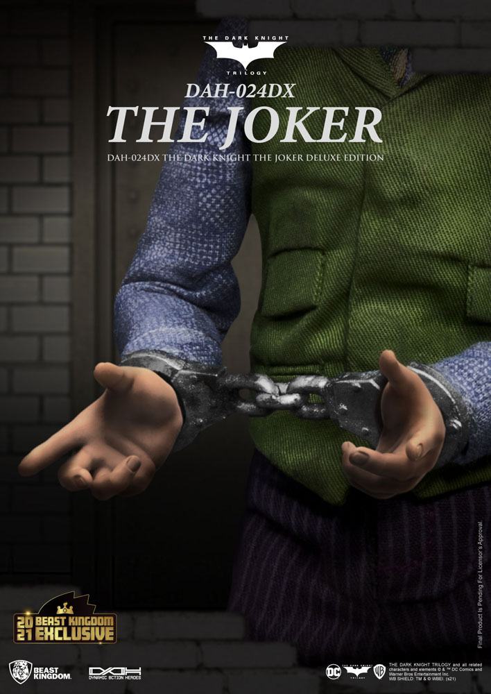 The Joker DC Batman The Dark Knight Dynamic 8ction Heroes Deluxe Version 1/9 Figurki 21 cm - Image 5