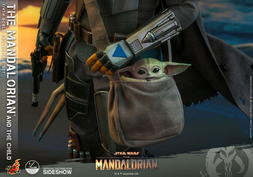 The Mandalorian & The Child Star Wars The Mandalorian 1/4 2-Pack Figurki 46 cm - Image 5