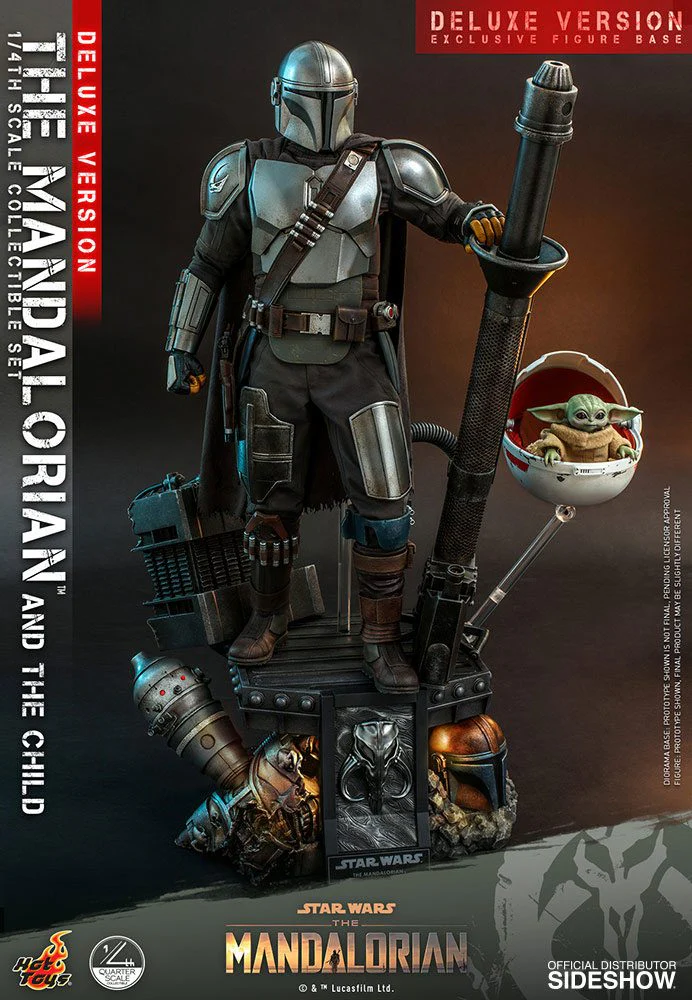 The Mandalorian & The Child Star Wars The Mandalorian Deluxe 1/4 2-Pack Figurki 46 cm - Image 11