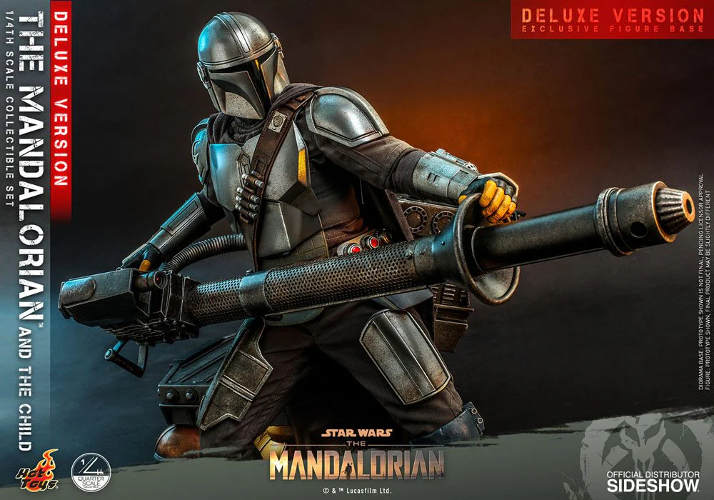 The Mandalorian & The Child Star Wars The Mandalorian Deluxe 1/4 2-Pack Figurki 46 cm - Image 3