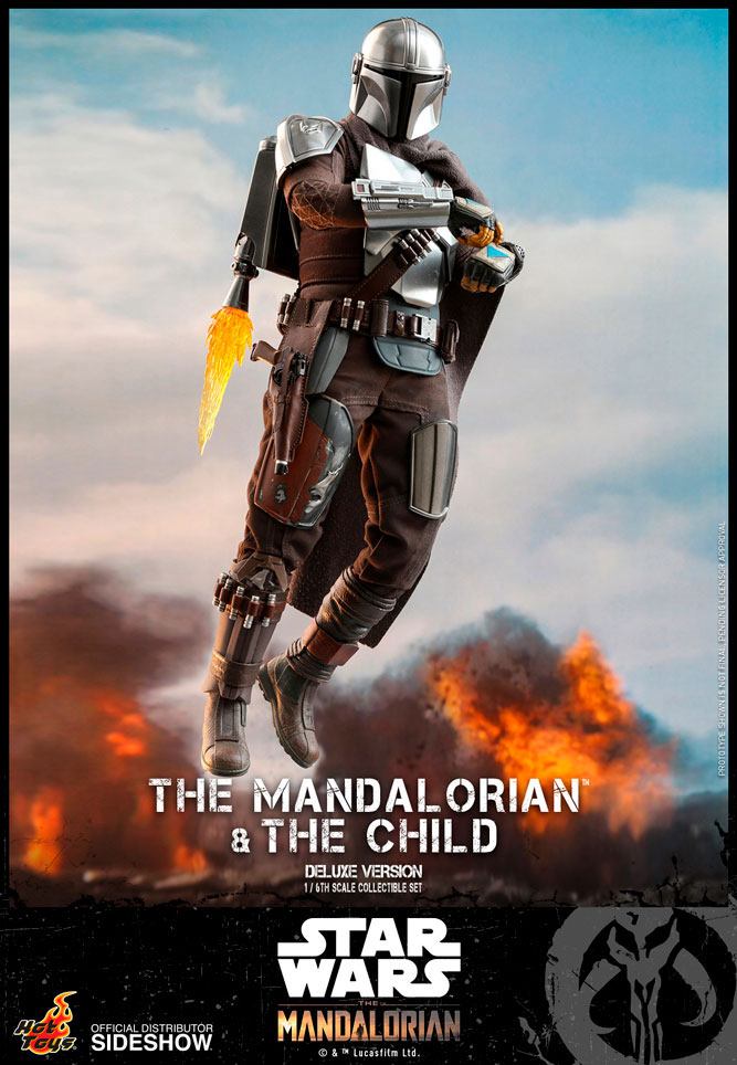 The Mandalorian & The Child Star Wars The Mandalorian Deluxe 2-Pack 1/6 Figurki 30 cm - Image 6