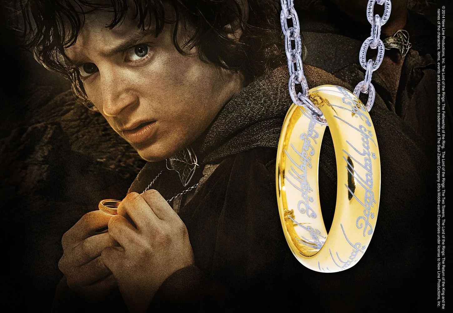 The One Ring Lord of the Rings Sterling Silver Ring with Chain Replika - Image 3