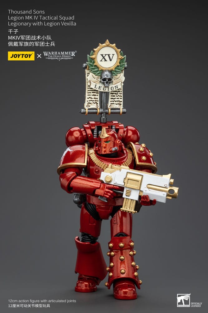 Thousand Sons Legion MK IV Tactical Squad Legionary with Legion Vexilla Warhammer The Horus Heresy 1/18 Figurka 12 cm - Image 5