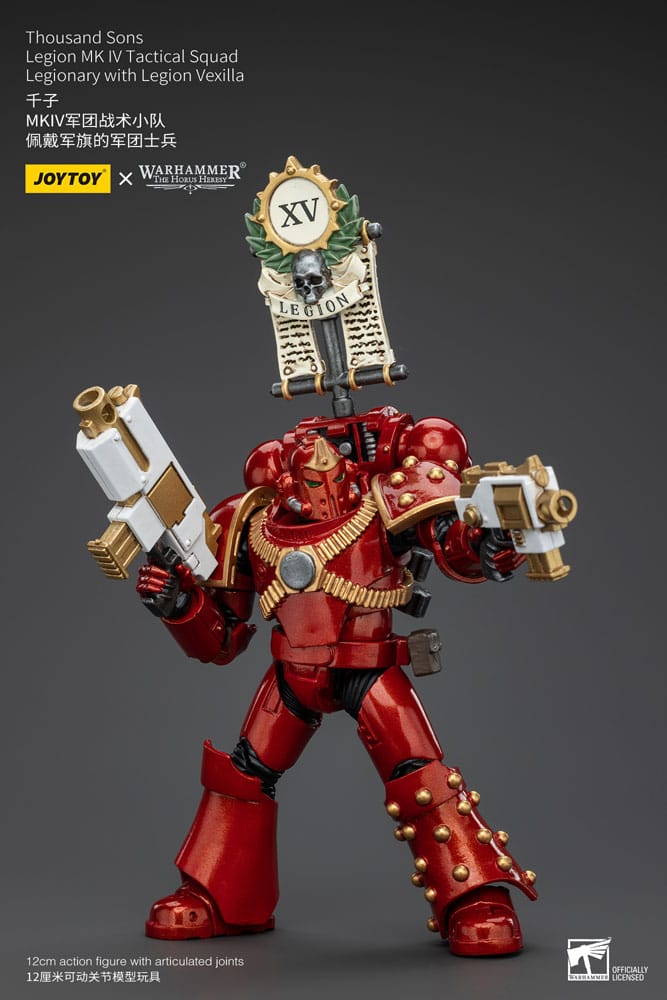 Thousand Sons Legion MK IV Tactical Squad Legionary with Legion Vexilla Warhammer The Horus Heresy 1/18 Figurka 12 cm - Image 6