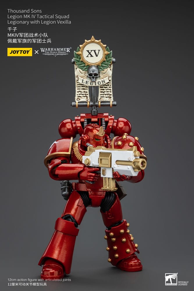 Thousand Sons Legion MK IV Tactical Squad Legionary with Legion Vexilla Warhammer The Horus Heresy 1/18 Figurka 12 cm - Image 7