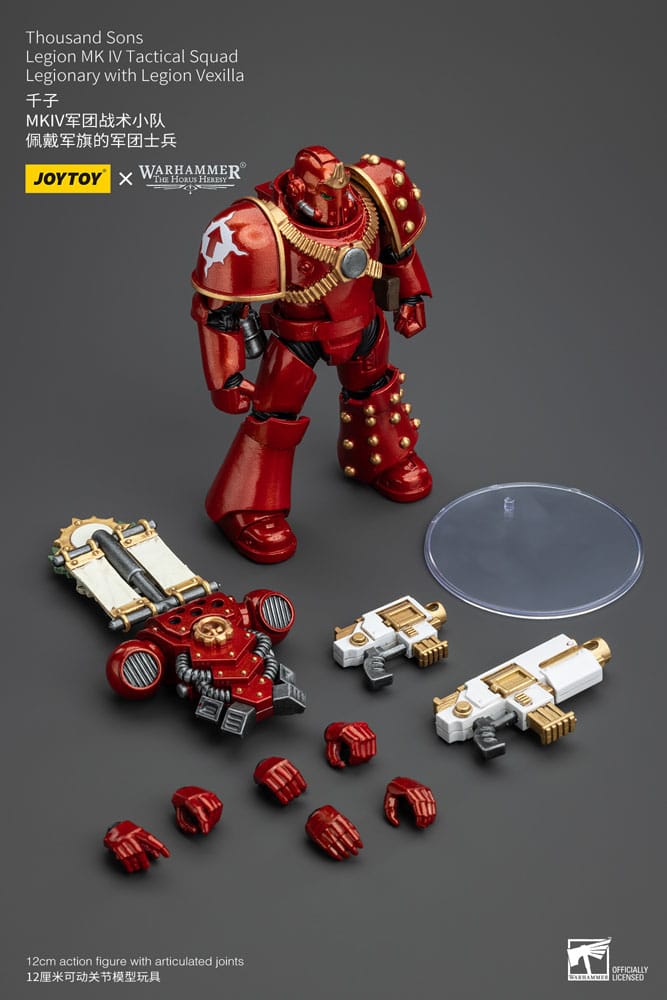 Thousand Sons Legion MK IV Tactical Squad Legionary with Legion Vexilla Warhammer The Horus Heresy 1/18 Figurka 12 cm - Image 8