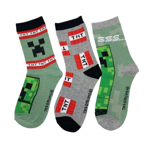 TNT Skarpetki Dziecięce Trójpak Minecraft (rozmiar: 31-34)