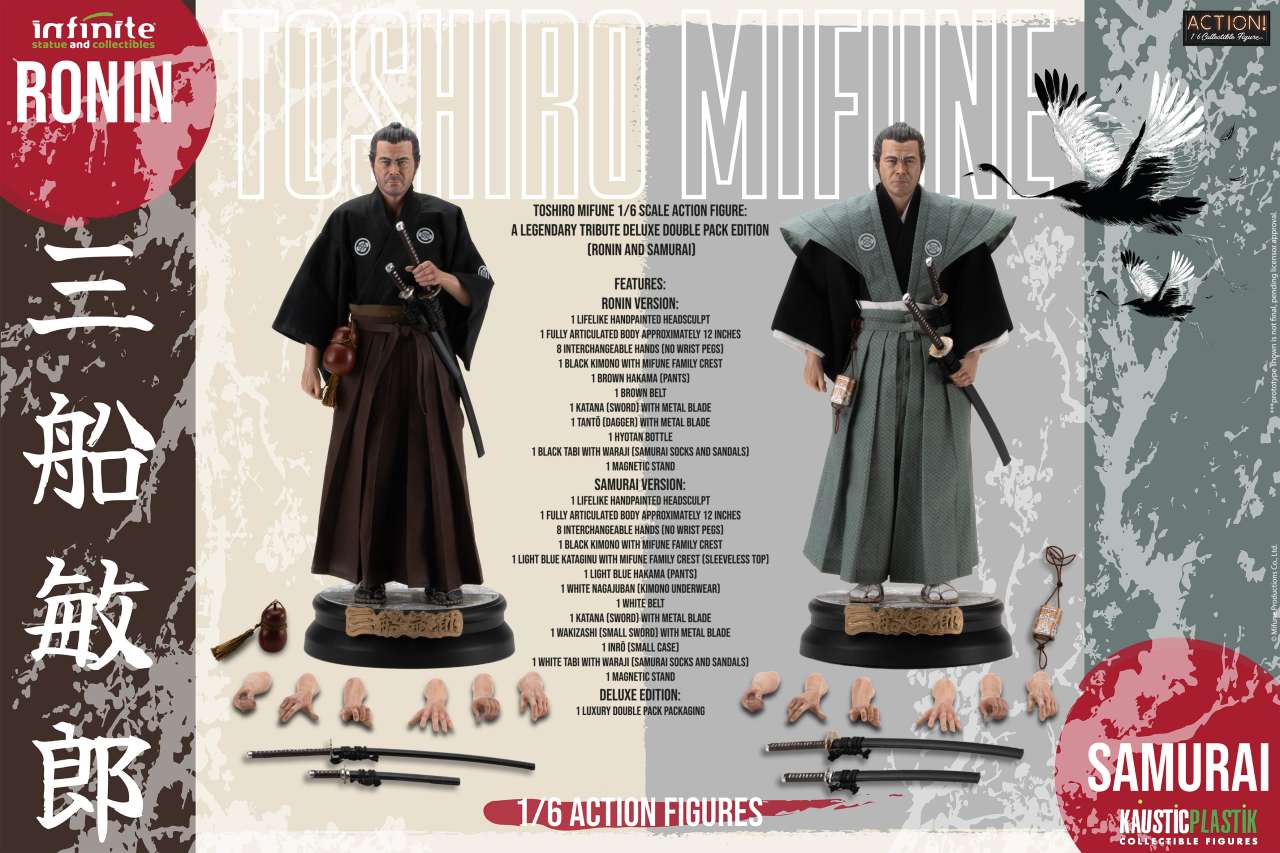 Toshiro Mifune Ronin & Samurai Deluxe Double Pack 1/6 Figurki 30 cm - Image 6