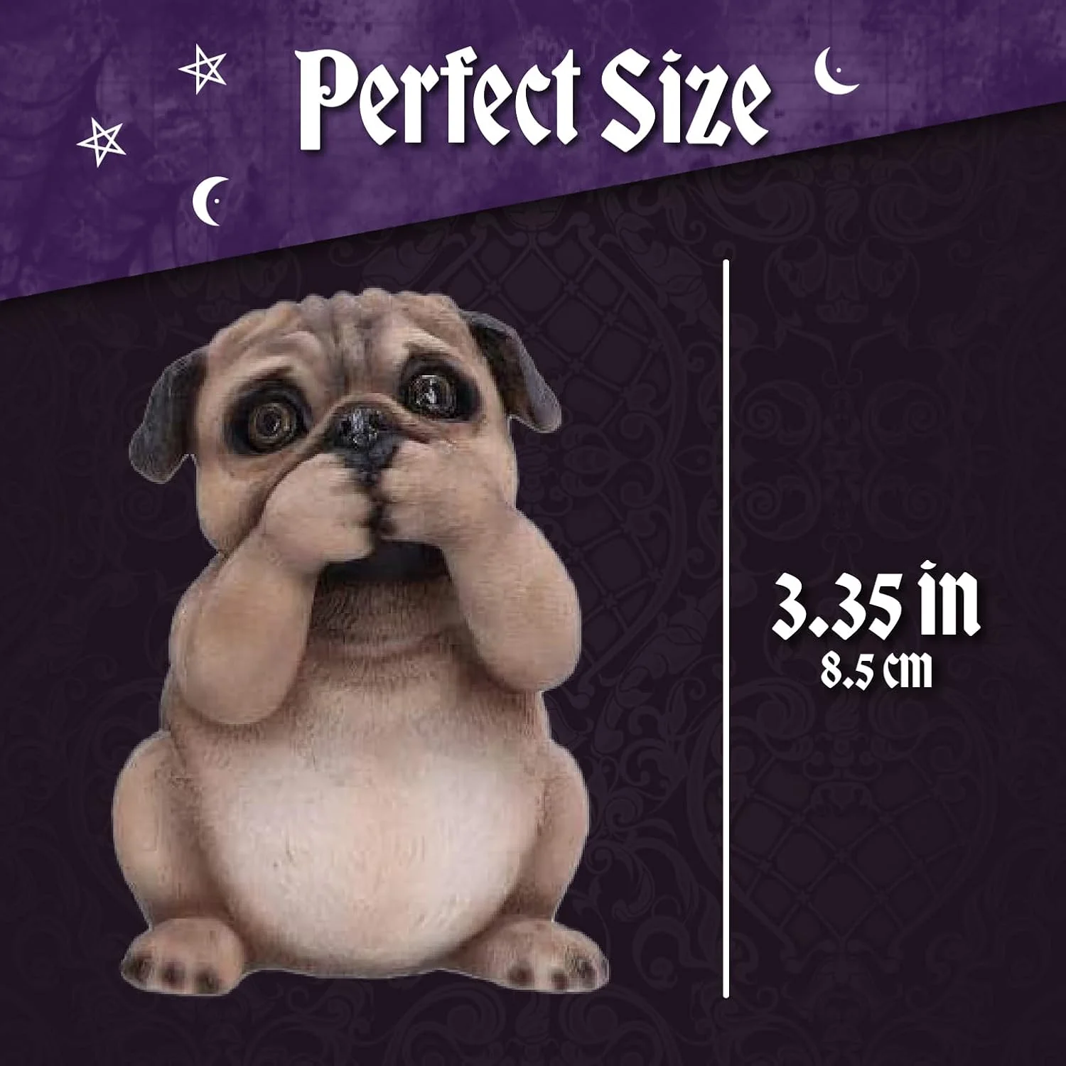 Trzy Mądre Mopsy Zestaw Figurek 8,5 cm - Image 5
