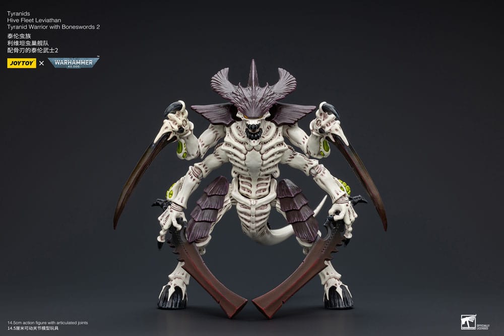 Tyranids Hive Fleet Leviathan Tyranid Warrior with Boneswords 2 Warhammer 40k 1/18 Figurka 15 cm - Image 2