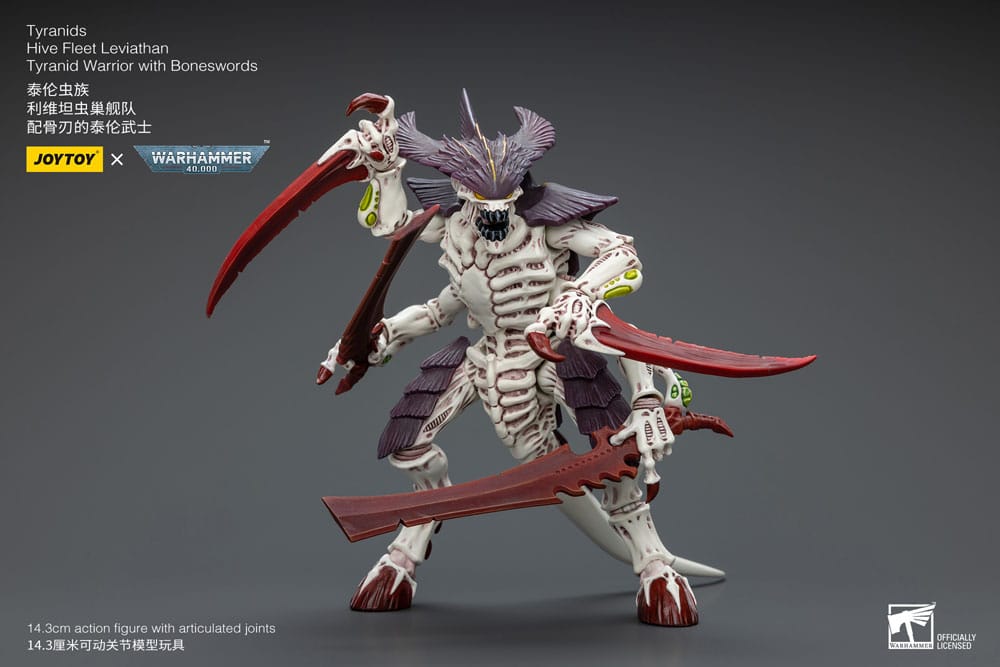 Tyranids Hive Fleet Leviathan Tyranid Warrior with Boneswords  Warhammer 40k 1/18 Figurka 12 cm - Image 12