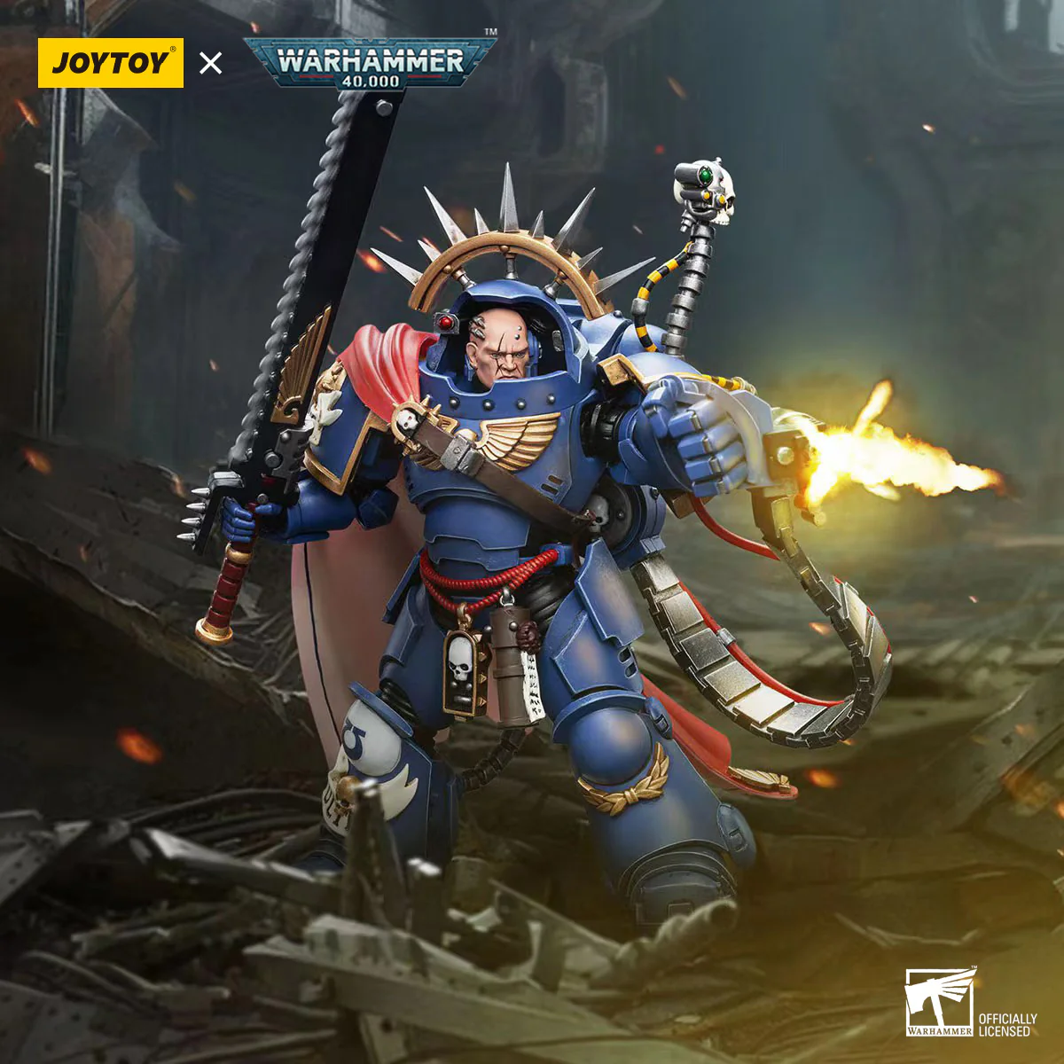 Ultramarines Captain in Gravis Armour Warhammer 40k 1/18 Figurka 12 cm - Image 11