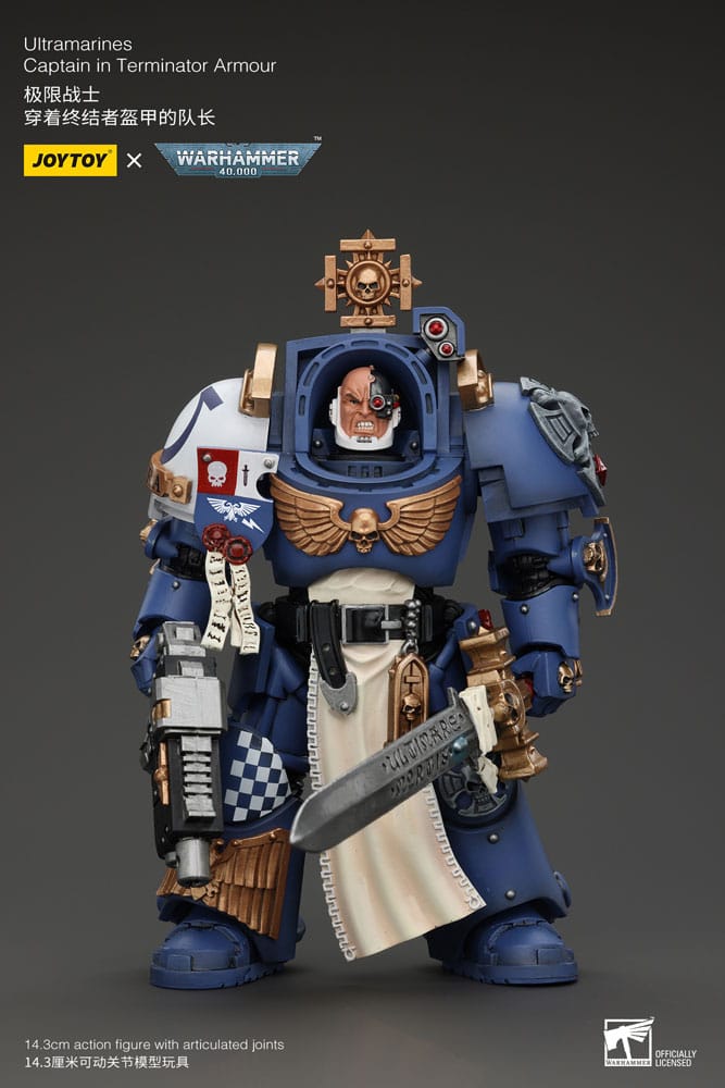 Ultramarines Captain In Terminator Armour Warhammer 40k 1/18 Figurka 14 cm