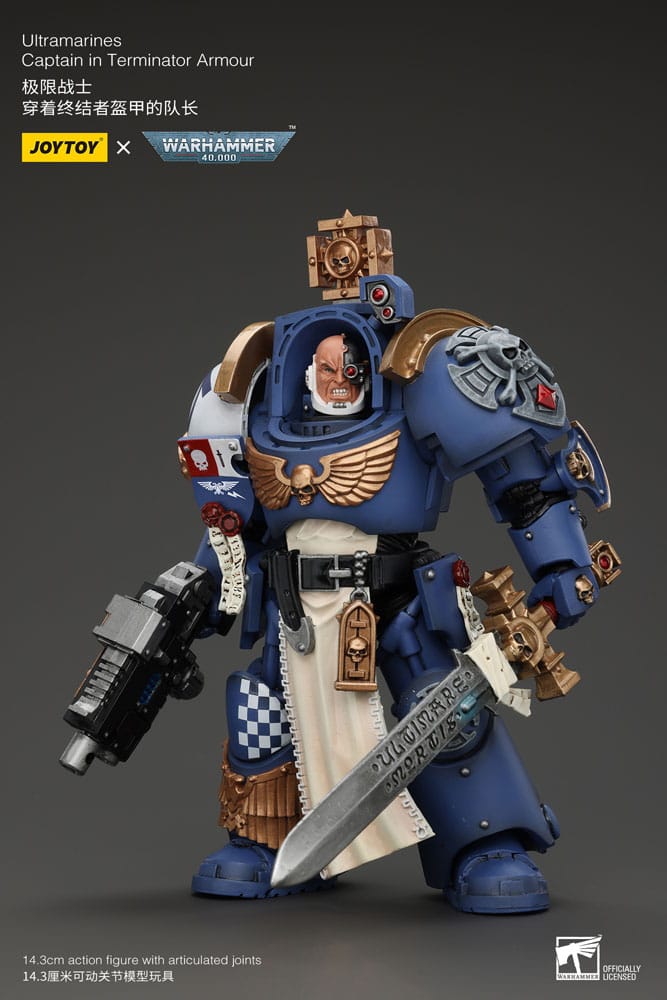 Ultramarines Captain In Terminator Armour Warhammer 40k 1/18 Figurka 14 cm - Image 2