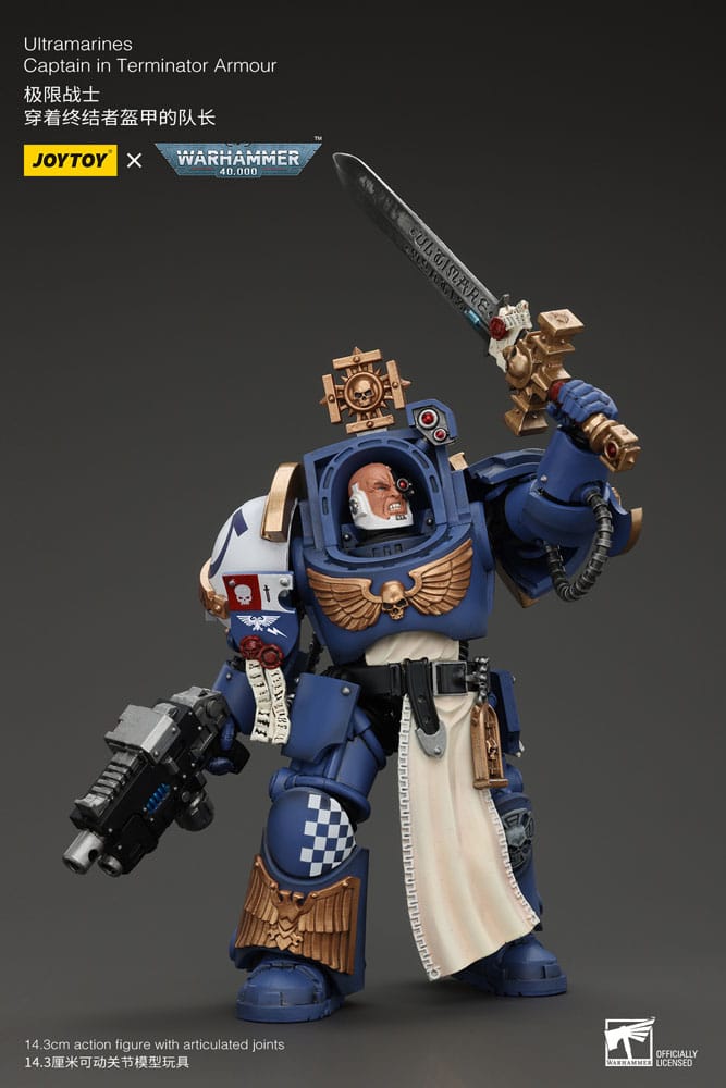 Ultramarines Captain In Terminator Armour Warhammer 40k 1/18 Figurka 14 cm - Image 7