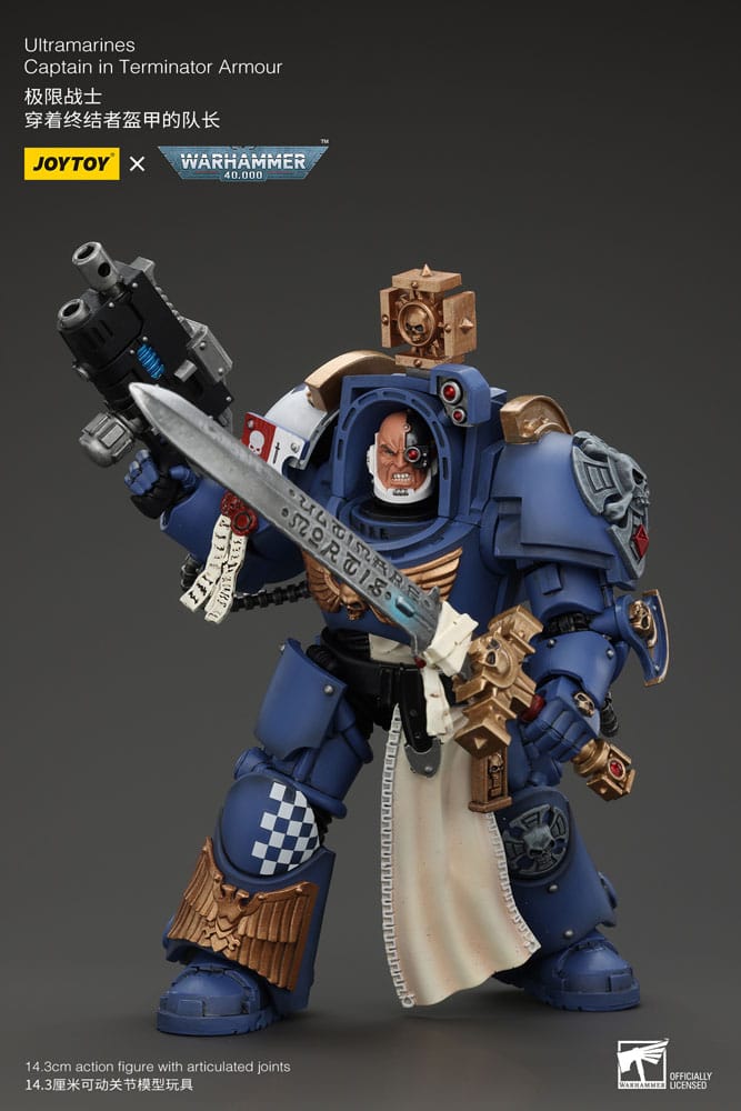 Ultramarines Captain In Terminator Armour Warhammer 40k 1/18 Figurka 14 cm - Image 8