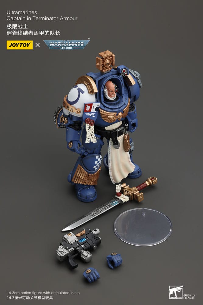 Ultramarines Captain In Terminator Armour Warhammer 40k 1/18 Figurka 14 cm - Image 9