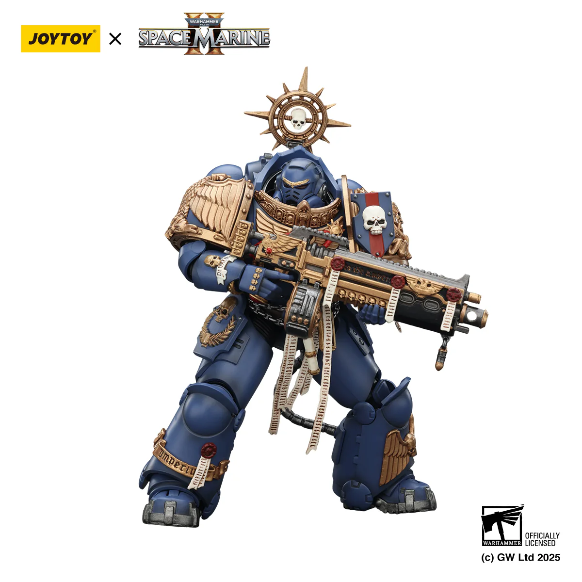 Ultramarines Heavy Relic Primus Armor with Heavy Relic Bolt Rifle Warhammer 40,000: Space Marine 2 Figurka 13 cm - Image 2